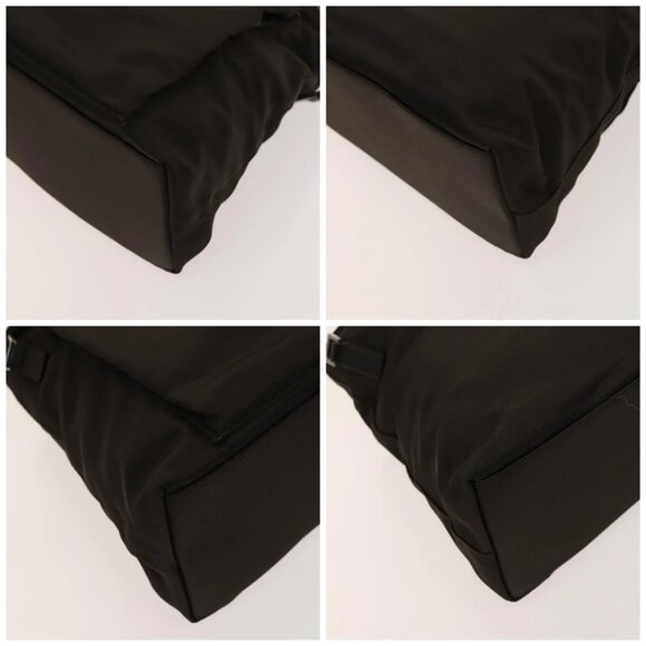 GUCCI Bamboo Hand Bag Nylon 2way Brown Silver - Picture 16 of 16